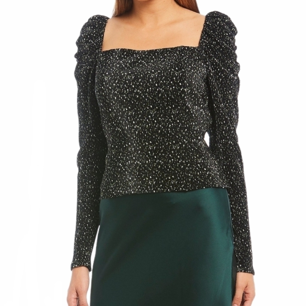 Gianni Bini Linda Long Puff‎ Sleeve Top